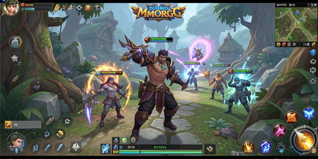 Gameplay seru di dunia fantasi API33 yang memukau.