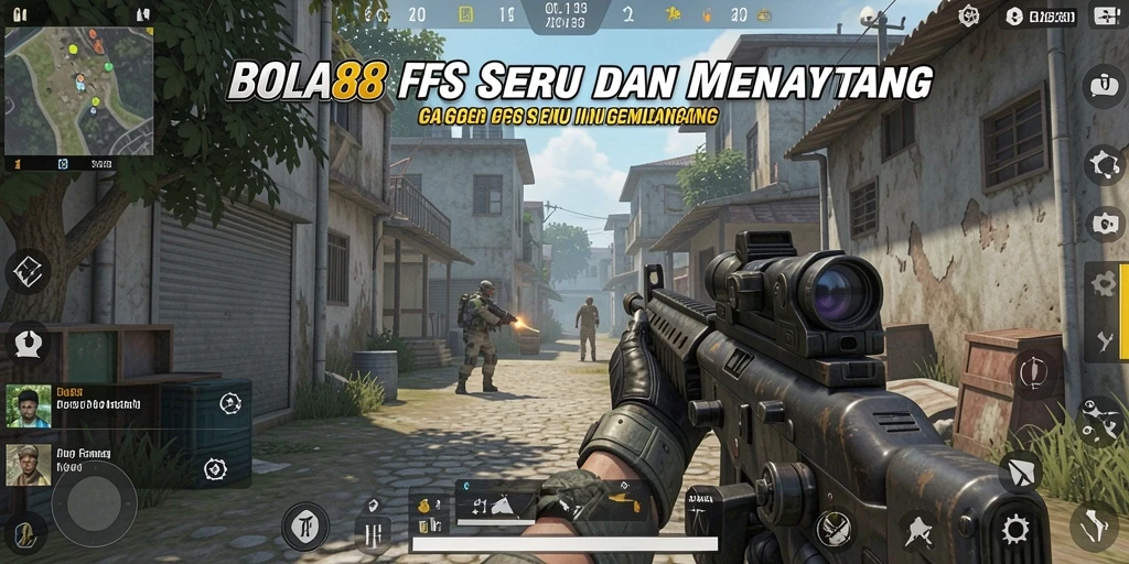 Screenshot gameplay BOLA88 menampilkan aksi FPS yang mendebarkan.