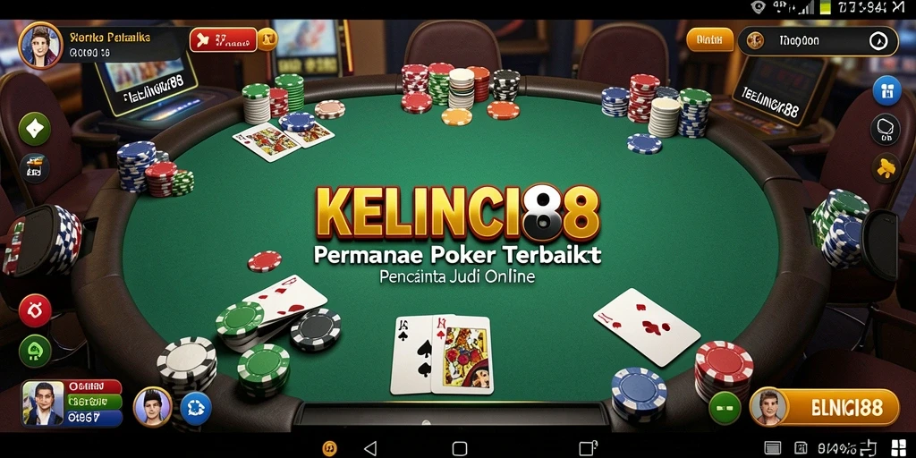 Screenshot gameplay KELINCI88 yang menampilkan aksi seru permainan poker.