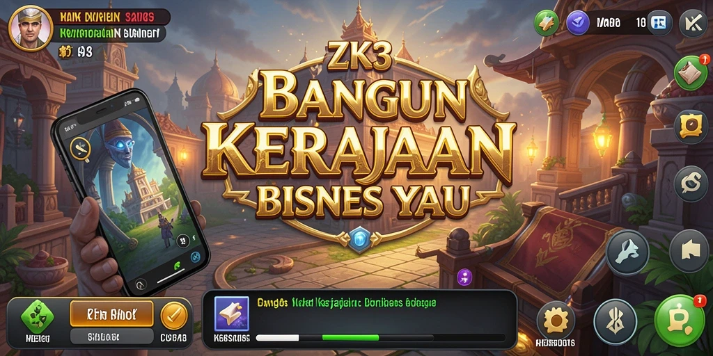 Tampilan menarik gameplay ZK3 yang penuh strategi Tycoon.